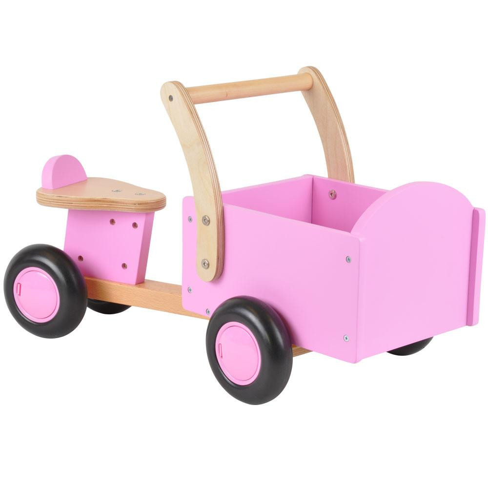 Bandits & Angels Houten bakfiets little rider pink
