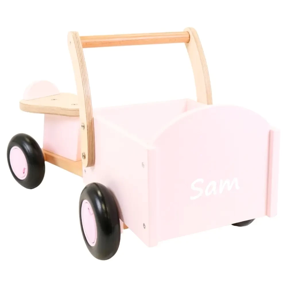  Weißer Aufkleber mit Wunschname Little Rider