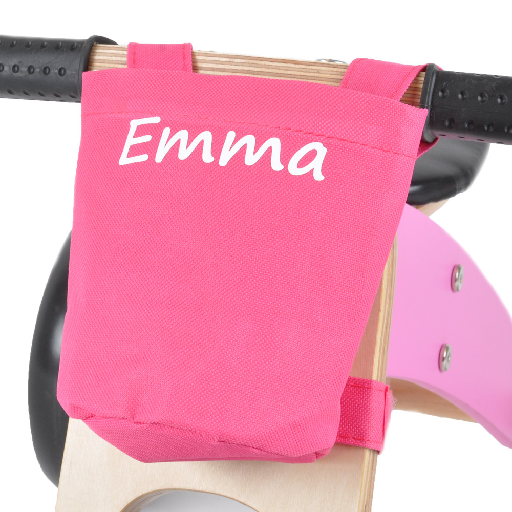 Bike Fun Stuurtas roze met eigen naam